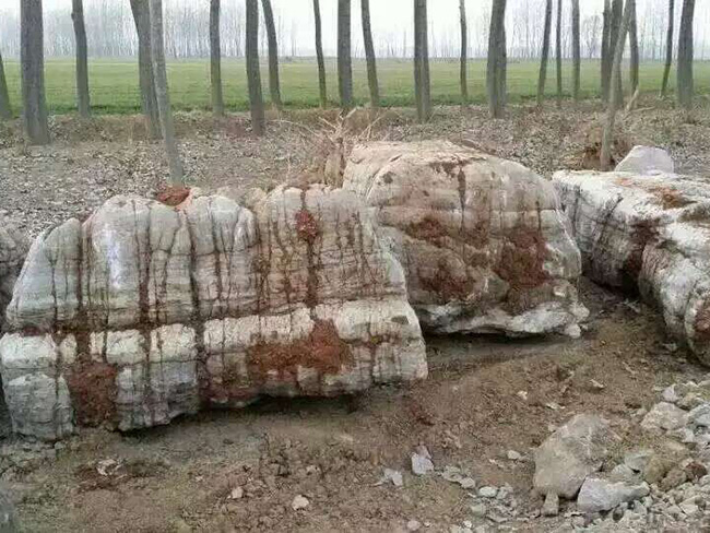 莲花石假山流水