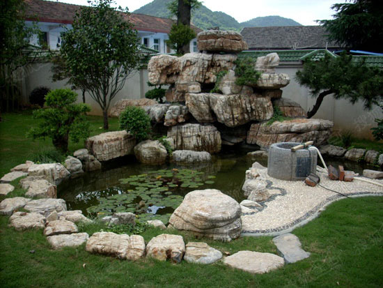 龟纹石公园假山工程